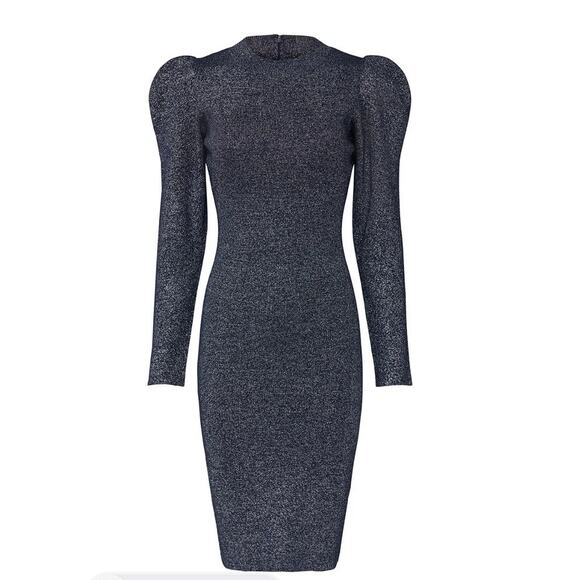 Sachin + Babi Dresses & Skirts - Sachin & Babi Amelie Metallic Knit Bodycon Dress Size S